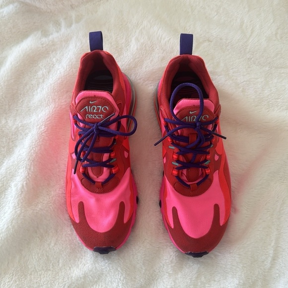 Nike Air Max 270 Sneaker in Mystic Red, Burnt Crimson, Pink Blast, Habanero 7.5 - Picture 4 of 15